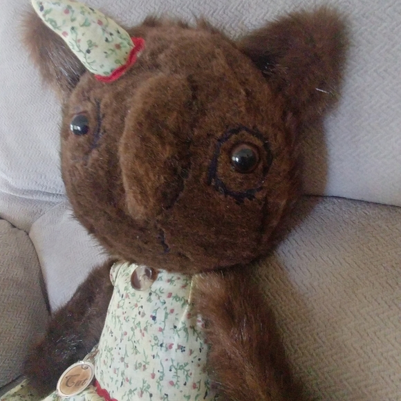 Primitive Plush Cat - Picture 2 of 4